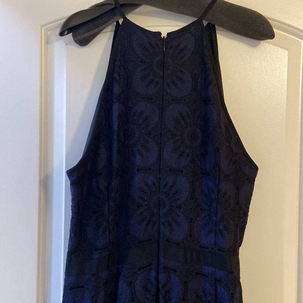 Banana Republic NWT - Size 14 - cold shoulder dark blue lace dress